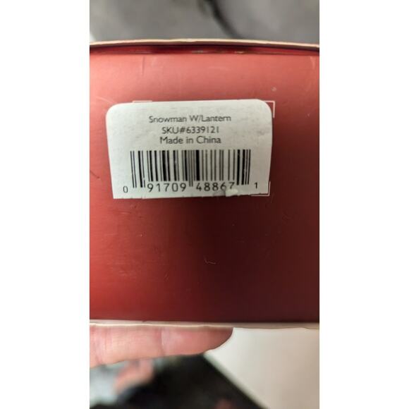 Lenox porcelain collectable snowman Christmas ornament marked with box - Picture 2 of 9